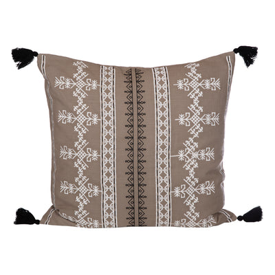 Funda Cojín Bordado Tanger #1 60x60 cm - 4 unidades